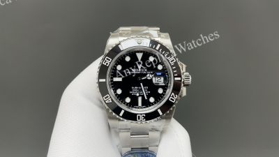 Clean Factory Rolex Submariner 40mm 3135 Movement Black Dial Oyster Band Watch